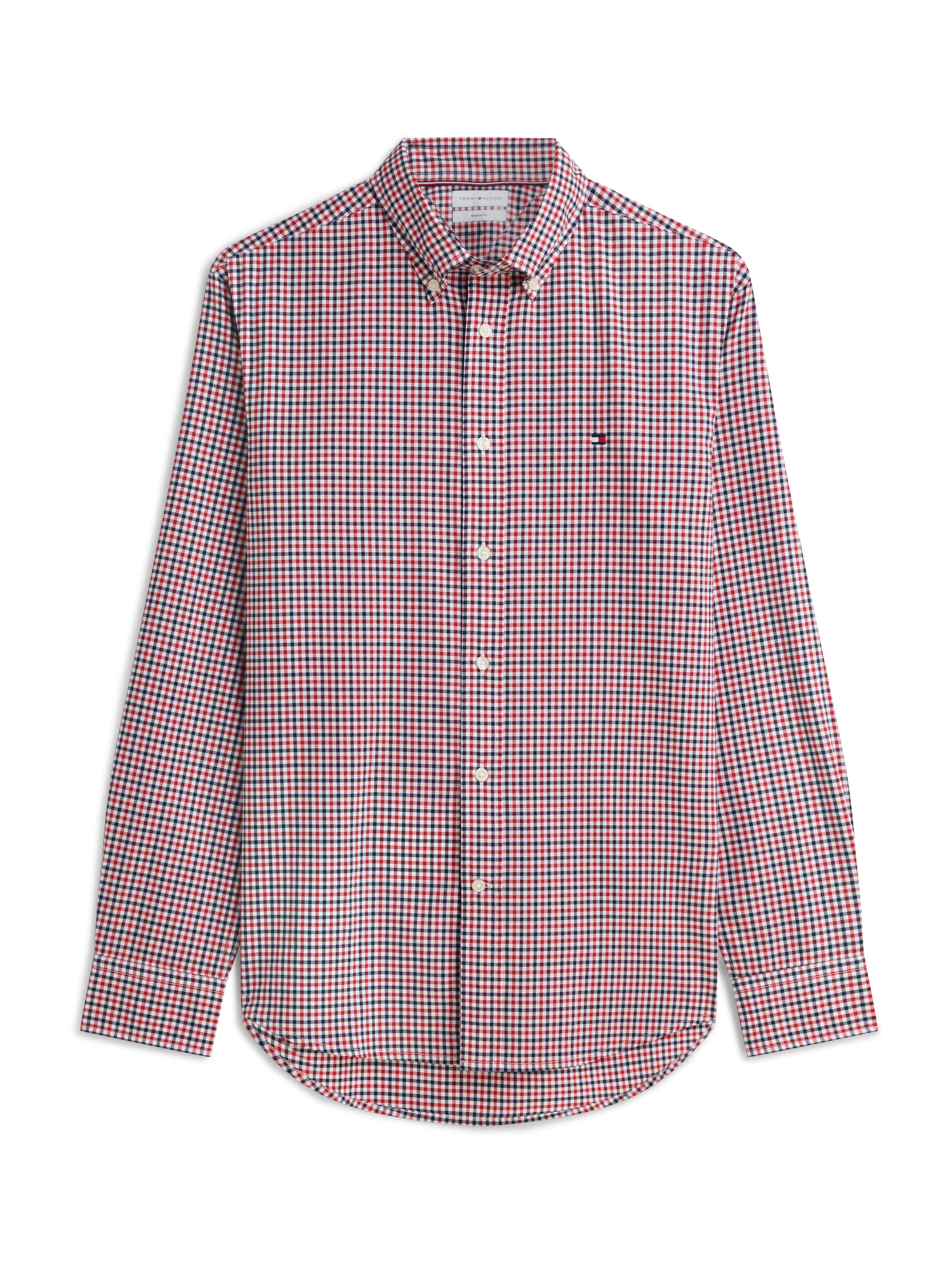 Regular fit Camicia di TOMMY HILFIGER in rosso: frontale