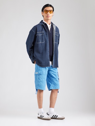 CAMP DAVID - regular Pantalón cargo en azul