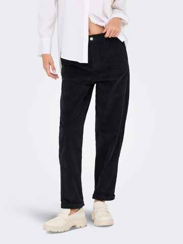 ONLY Regular Broek 'ONLFlora' in Zwart: voorkant