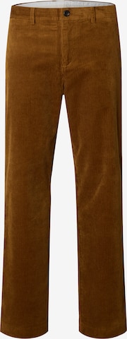 SELECTED Broek in Bruin: voorkant