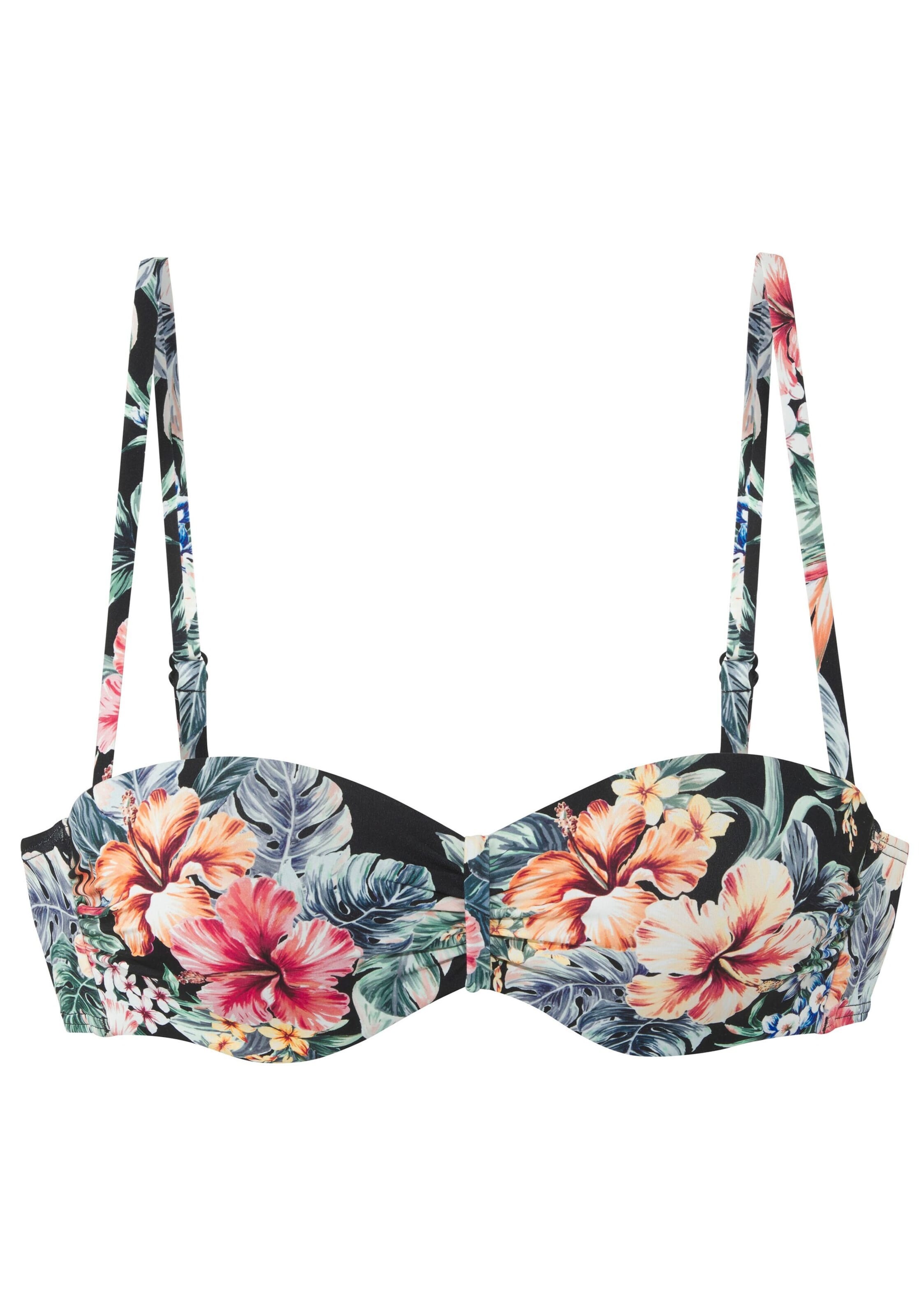 LASCANA Bandeau Bikini top in Black: front