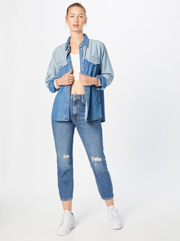 TOM TAILOR DENIM Bluse i blå