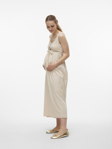 MAMALICIOUS Kleid 'Evi Lia' in Beige