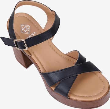 Desa - Sandalias con hebilla 'Sandalen mit Blockabsatz' en negro: frente