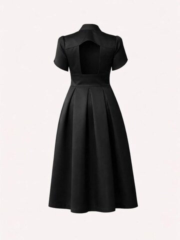 BIBI SAKALIEVA Dress 'Open back satin midi elegant dress' in Black