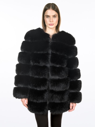 FauxAffairs Winterjacke 'KUNSTFELL MANTEL COSMA'‌‌‌‌‌‌‌‌‌ in Schwarz
