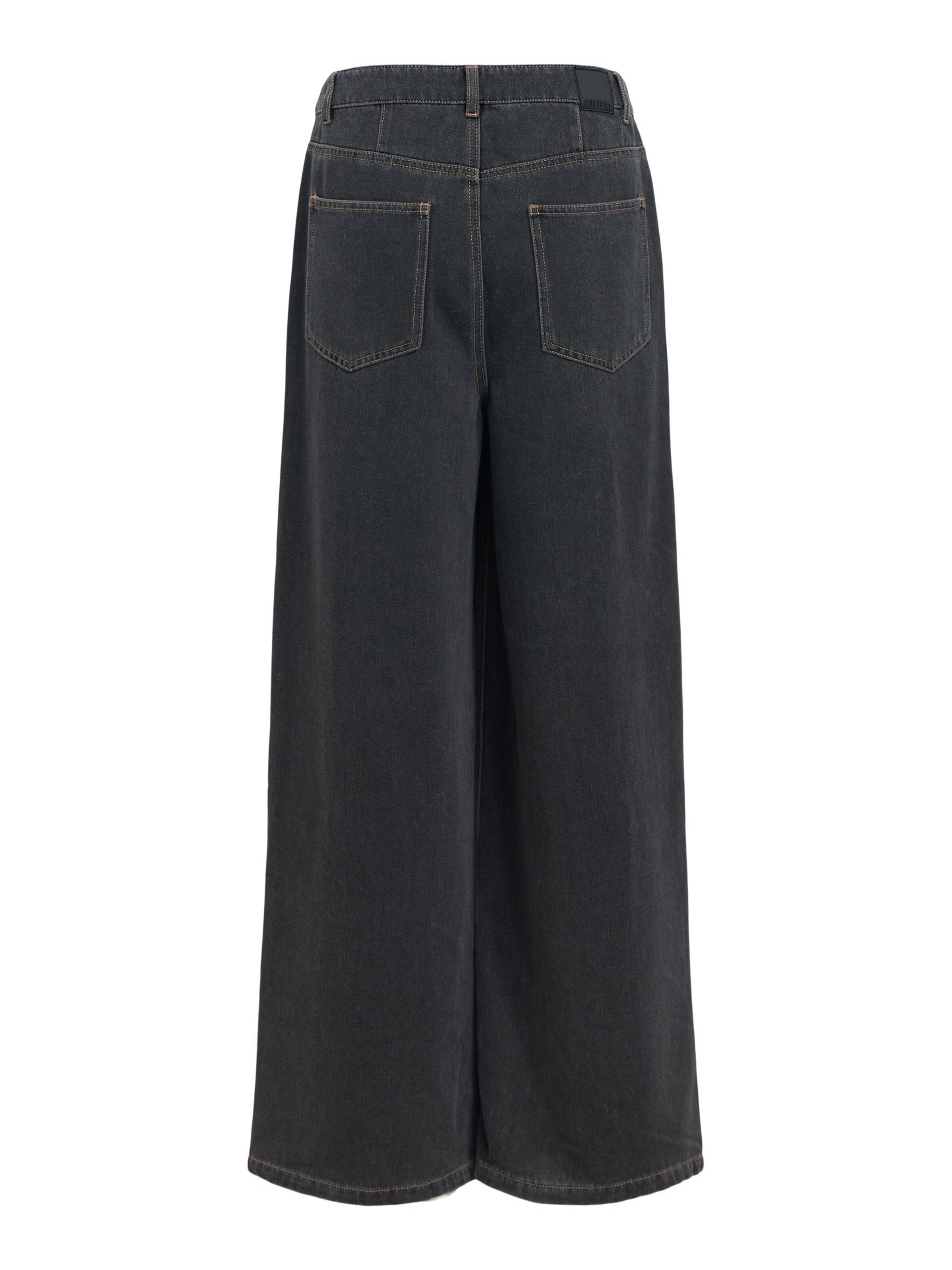 OBJECT Wide leg Jeans 'OBJLuca' in Black