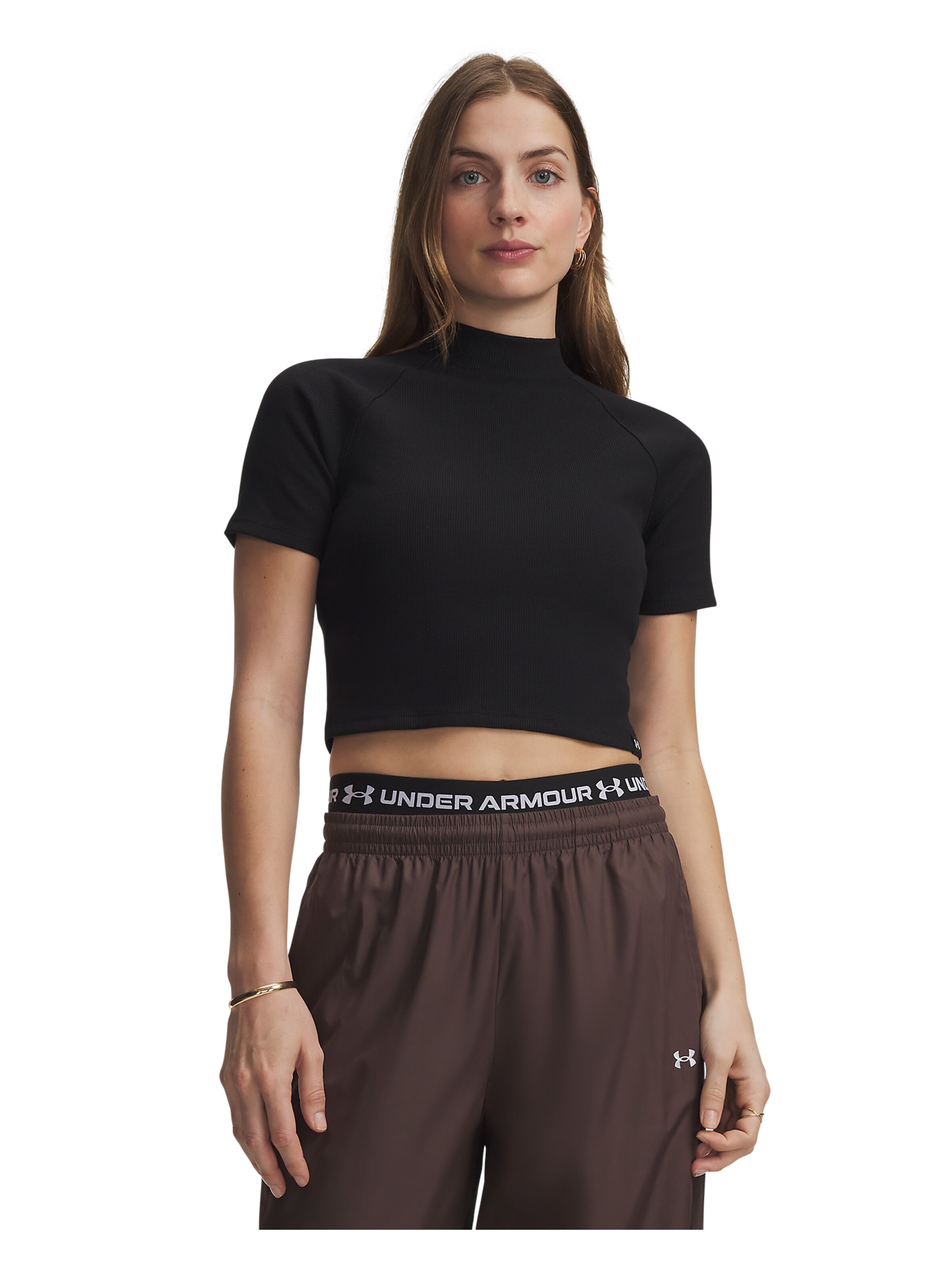 UNDER ARMOUR Functioneel shirt 'Rival' in Zwart: voorkant