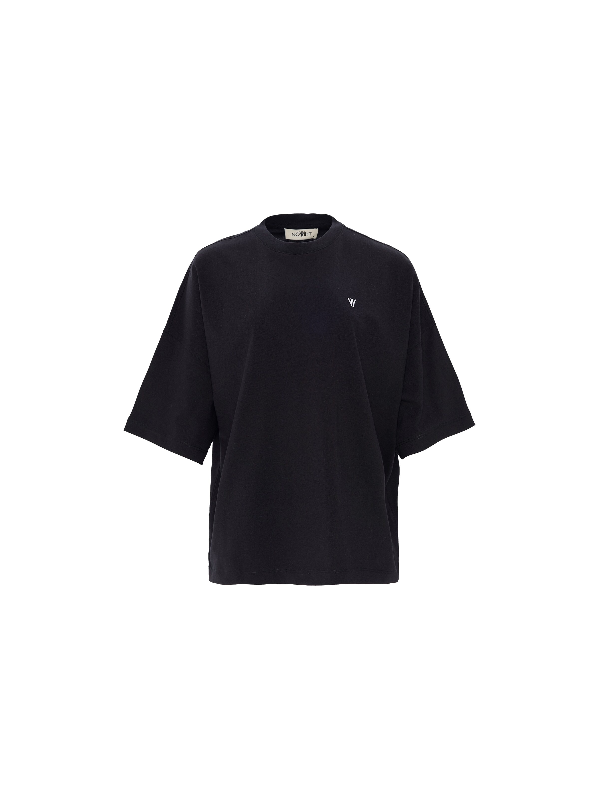 NOWIHT - Camiseta 'Cressida' en negro: frente
