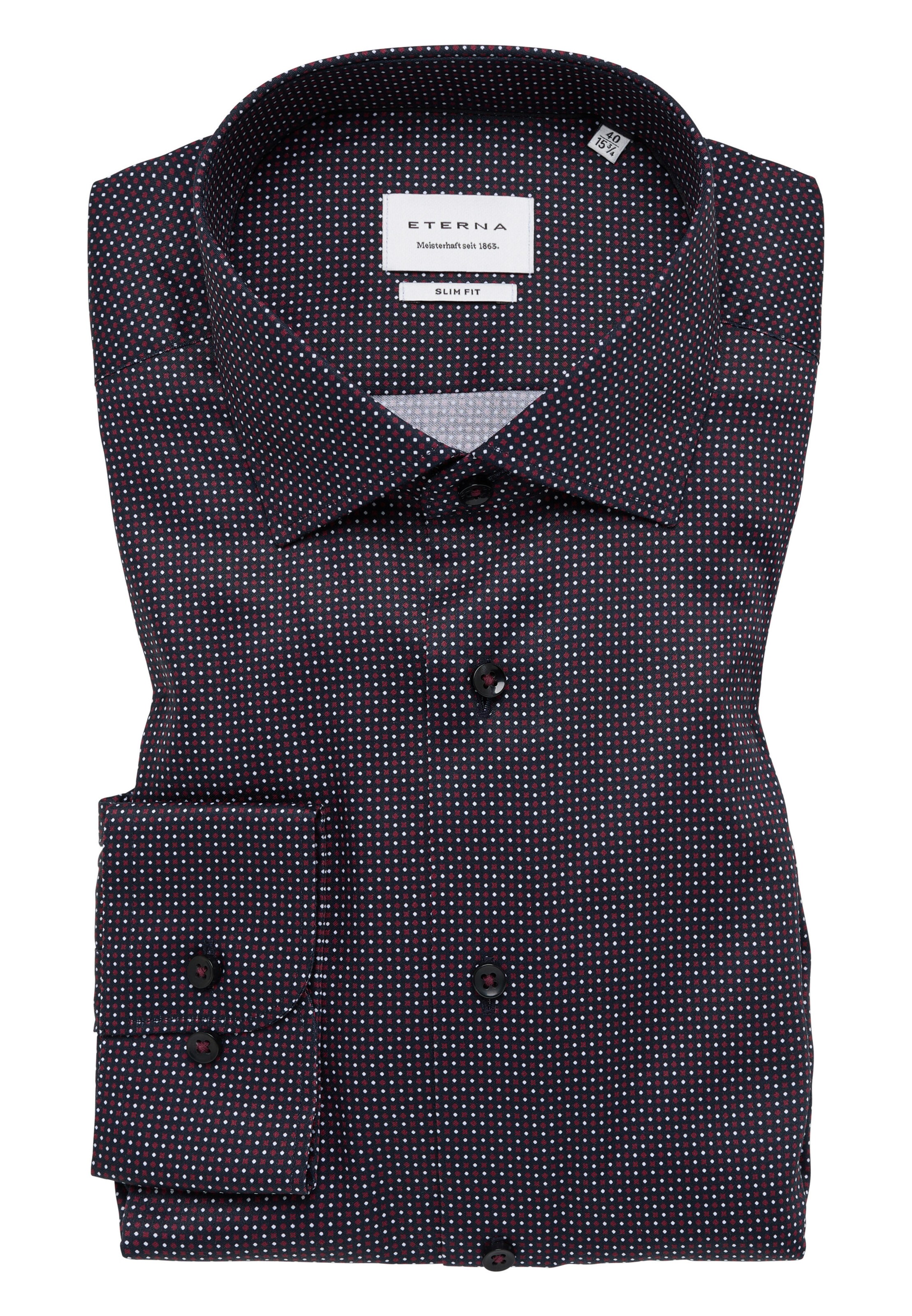 ETERNA Slim fit Zakelijk overhemd in Rood