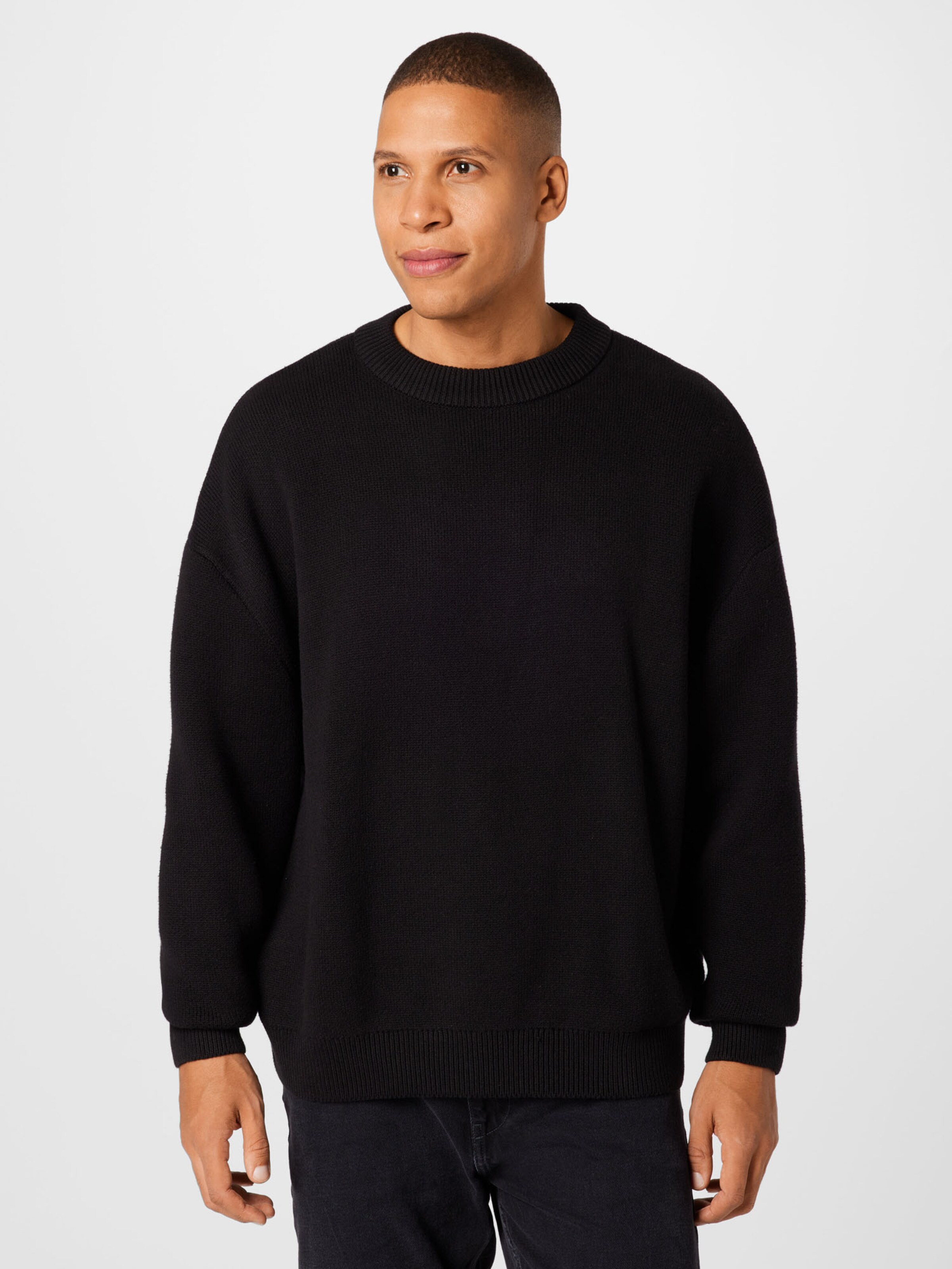 WEEKDAY Pullover 'John' in Schwarz 