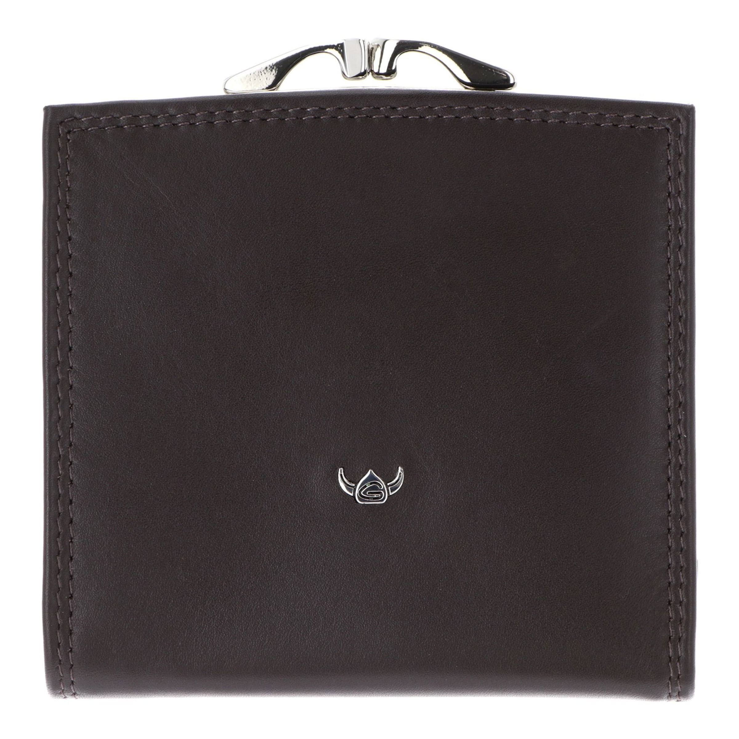 Porte-monnaies 'Polo' GOLDEN HEAD en marron : devant