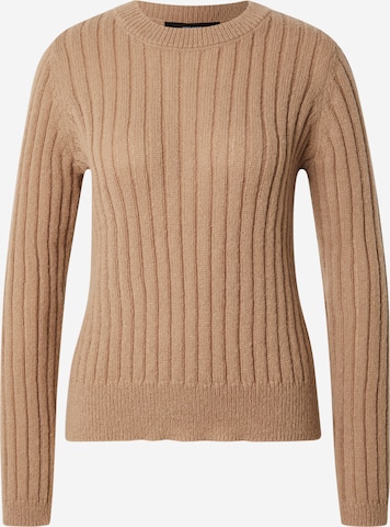 VERO MODA Пуловер 'VMSTORM' в бежово: отпред