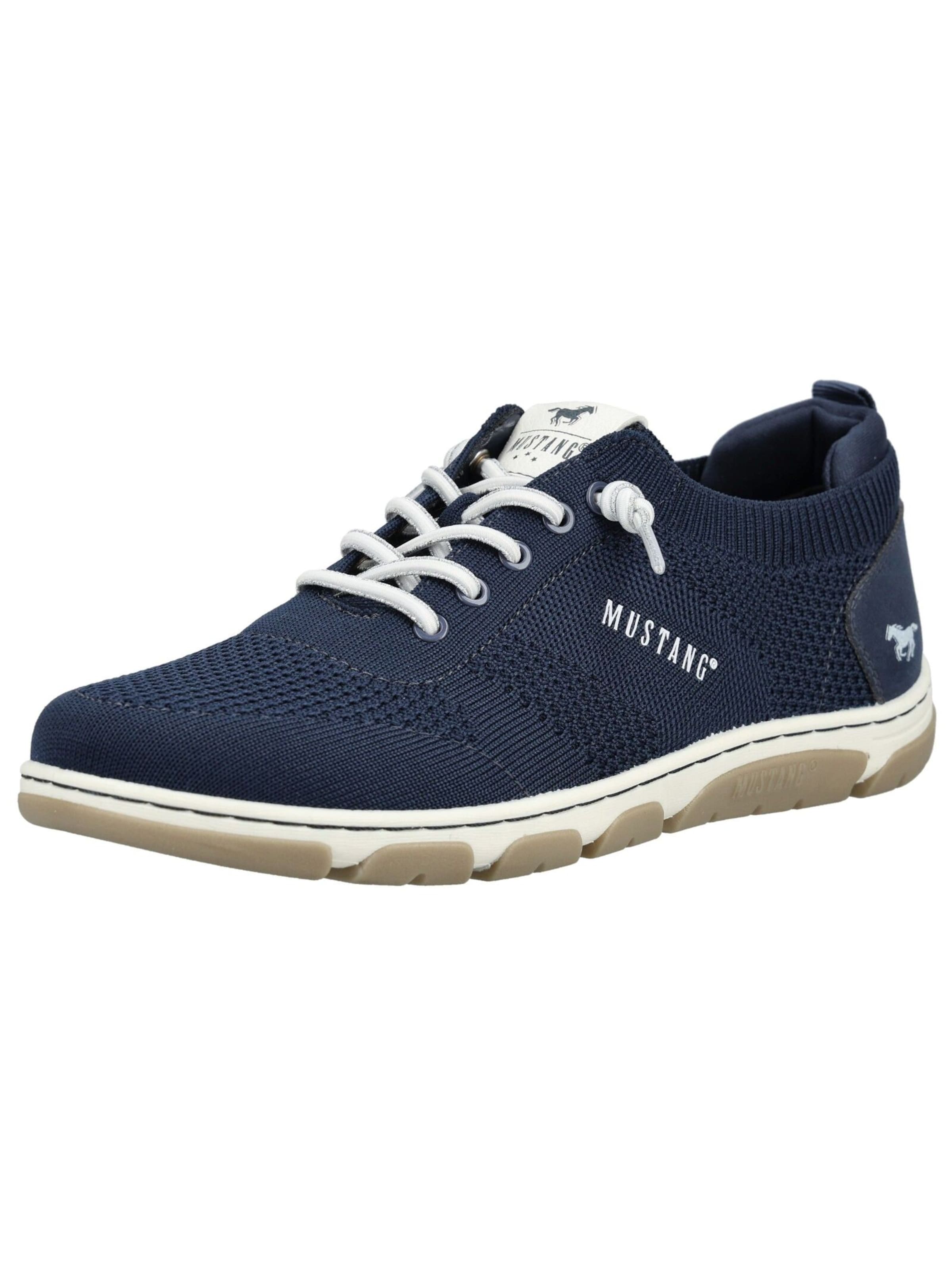 MUSTANG Platform trainers in Blue: front