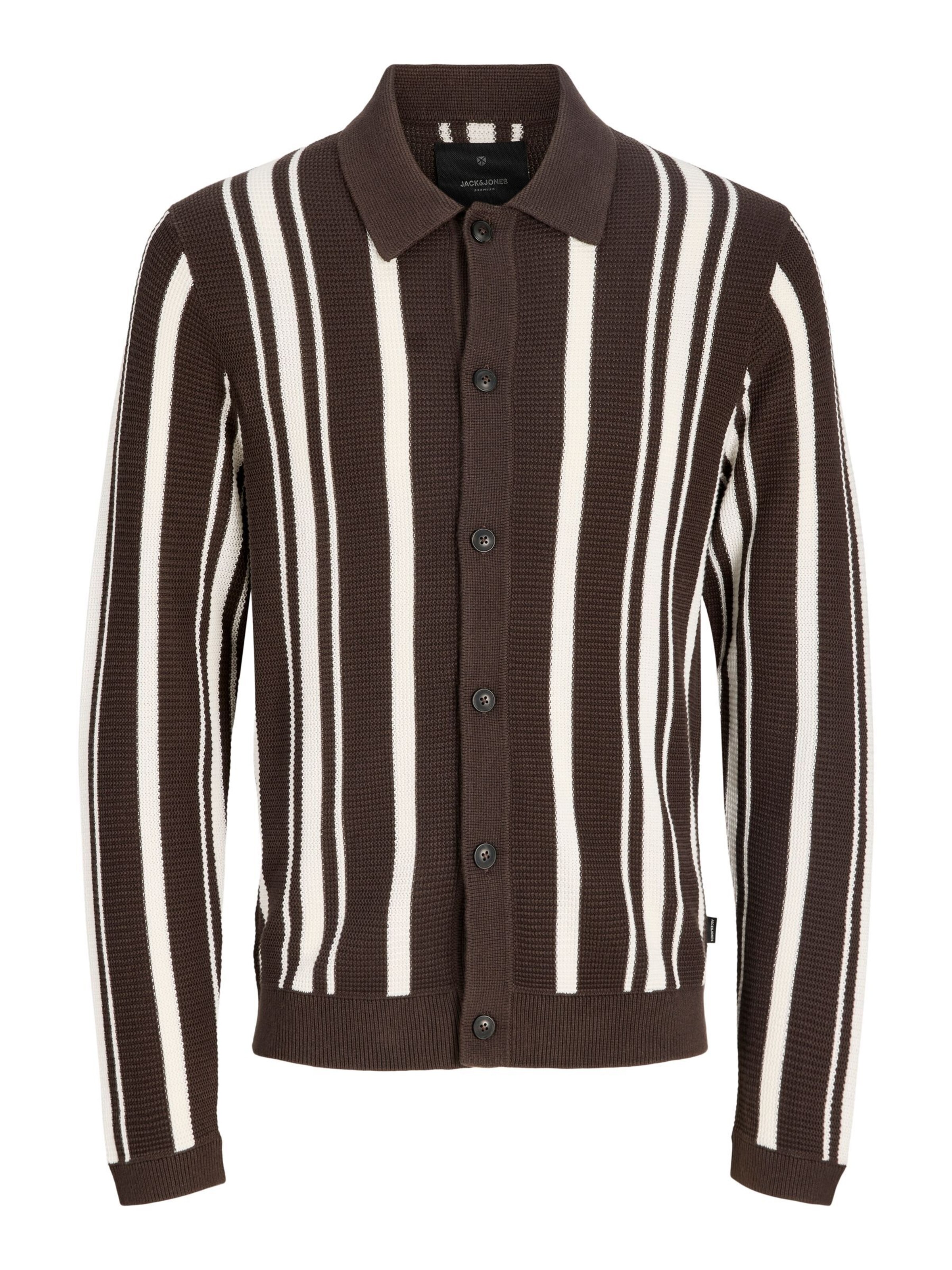 JACK & JONES Strickjacke in Braun: Vorderseite