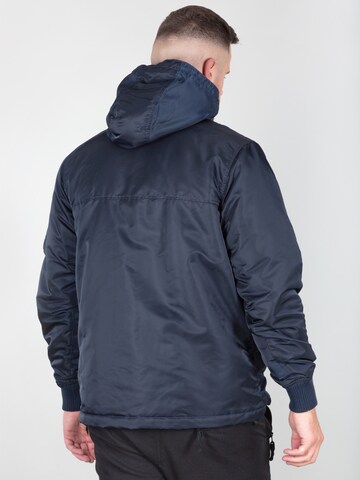 Regular fit Geacă de primăvară-toamnă 'HPO Anorak' de la ALPHA INDUSTRIES pe albastru