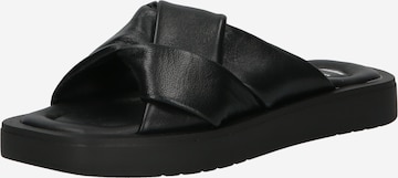 Bata Mules in Black: front