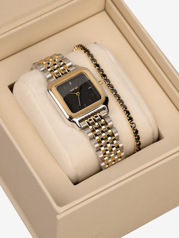 BURKER Watches Analog watch 'Macy Black Gold Silver' in Gold