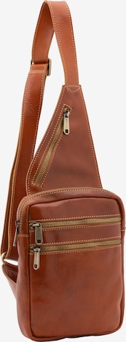 Borsa a tracolla di Viola Castellani in marrone: frontale