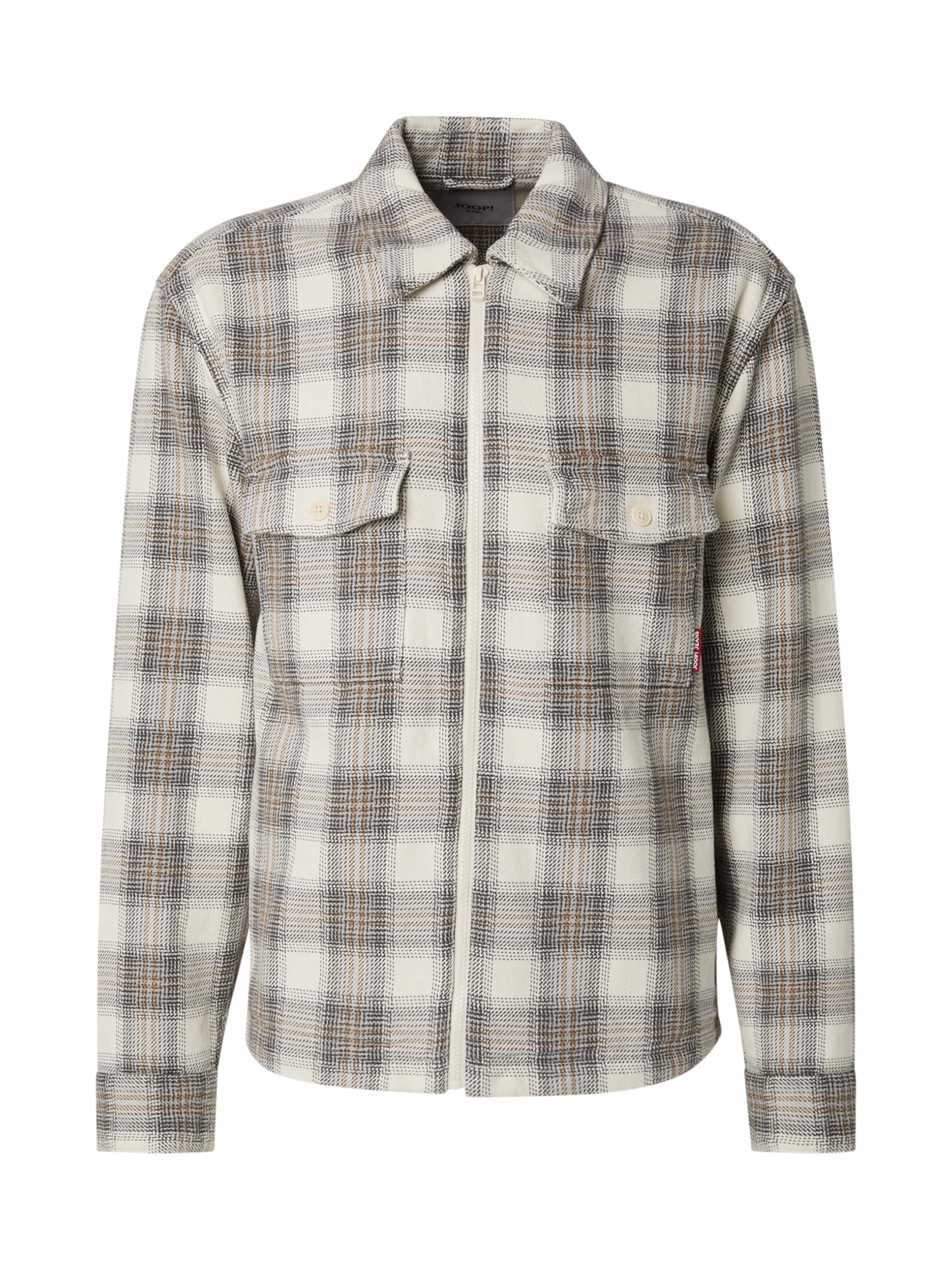 JOOP! Jeans Φθινοπωρινό και ανοιξιάτικο μπουφάν 'Hacket' σε λευκό: μπροστά