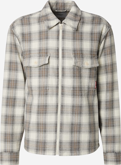 JOOP! Jeans Prijelazna jakna 'Hacket' u pijesak / siva / bijela, Pregled proizvoda