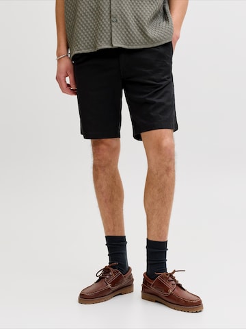 JACK & JONES - regular Pantalón chino 'JPSTJAIDEN' en negro: frente