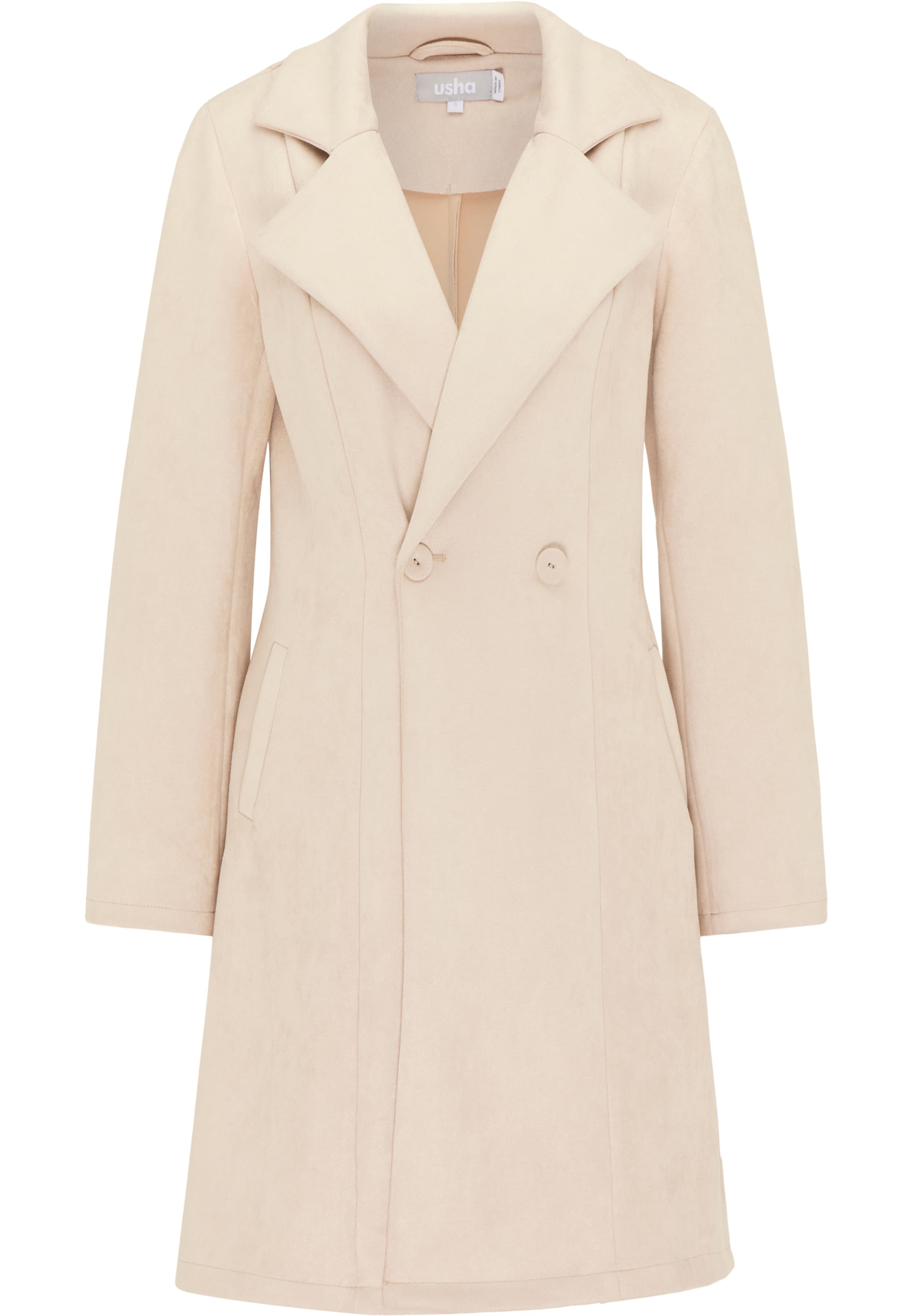Usha - Sobretudo meia-estação em bege: frente