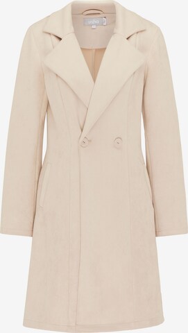 Usha Between-Seasons Coat in Beige: front