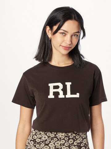 Polo Ralph Lauren Shirt 'PRIDE' in Brown: front