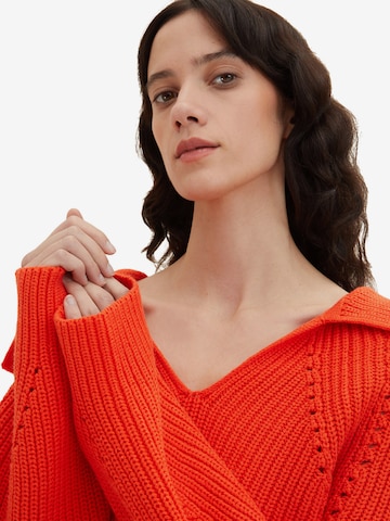 TOM TAILOR Sweater in Orange