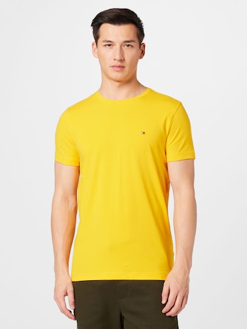 TOMMY HILFIGER Slim fit Μπλουζάκι σε κίτρινο: μπροστά
