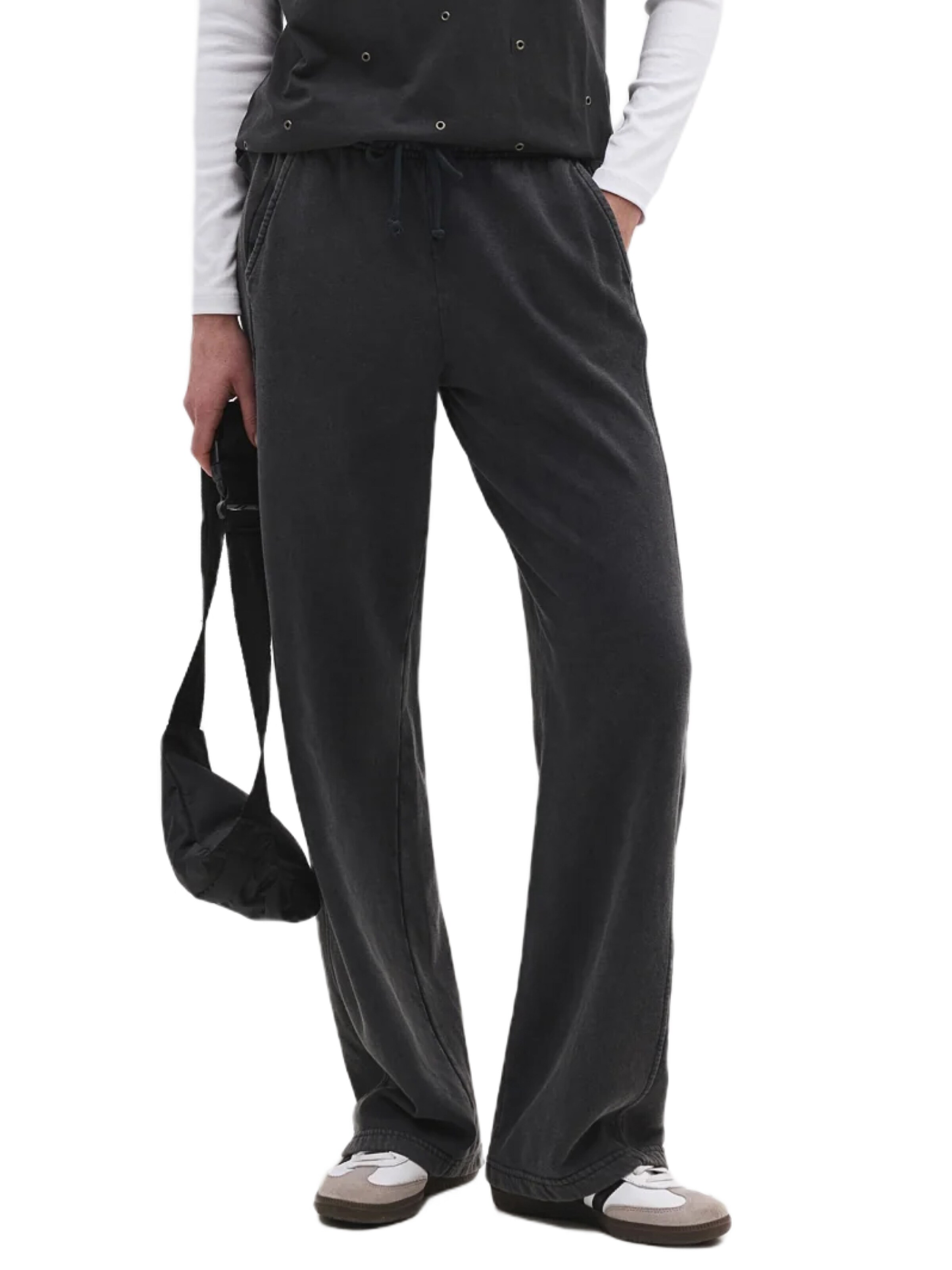 No Matter What Baggy Pants in Blue: front