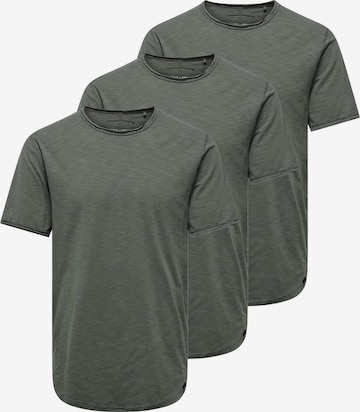 Only & Sons Shirt 'BENNE' in Grey: front
