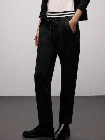 Coupe slim Pantalon STREET ONE en noir : devant