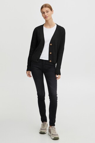 Oxmo Loosefit Strickjacke 'Norene' in Schwarz