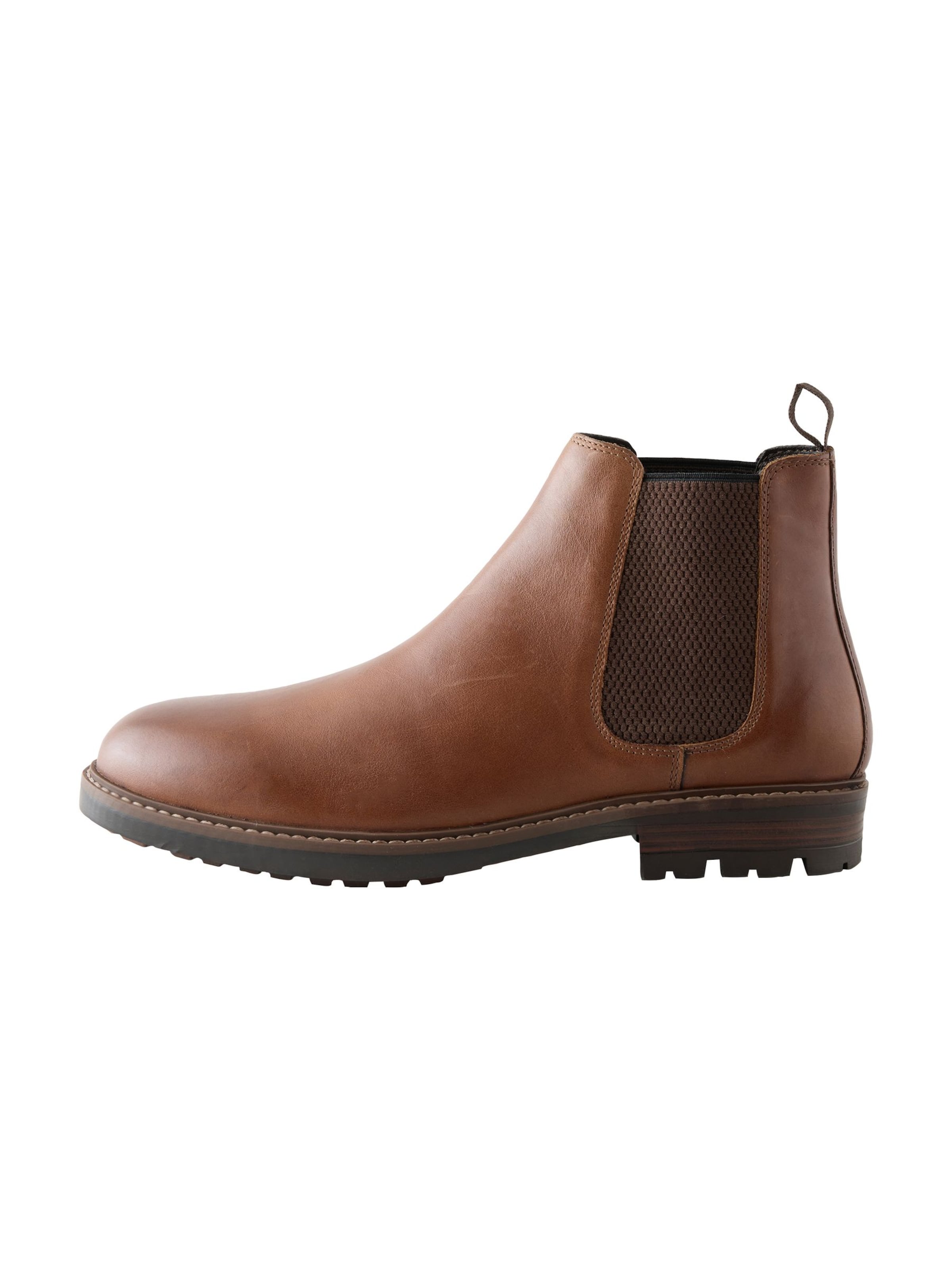 Next - Botas Chelsea en marrón: frente
