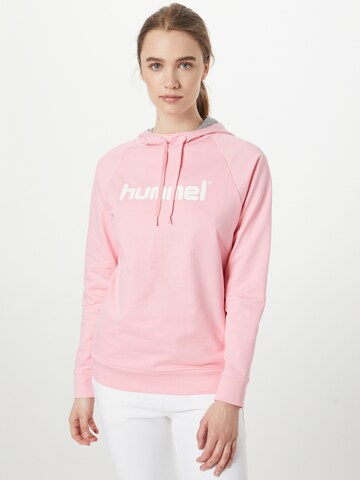 Sweat de sport Hummel en rose : devant