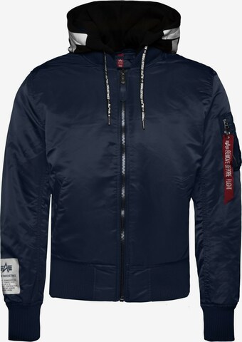 ALPHA INDUSTRIES Tussenjas ' MA-1 ZHP ' in Blauw: voorkant