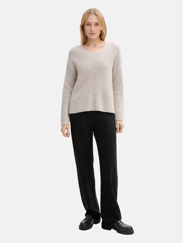 TOM TAILOR Regular Trousers 'Lea' in Black