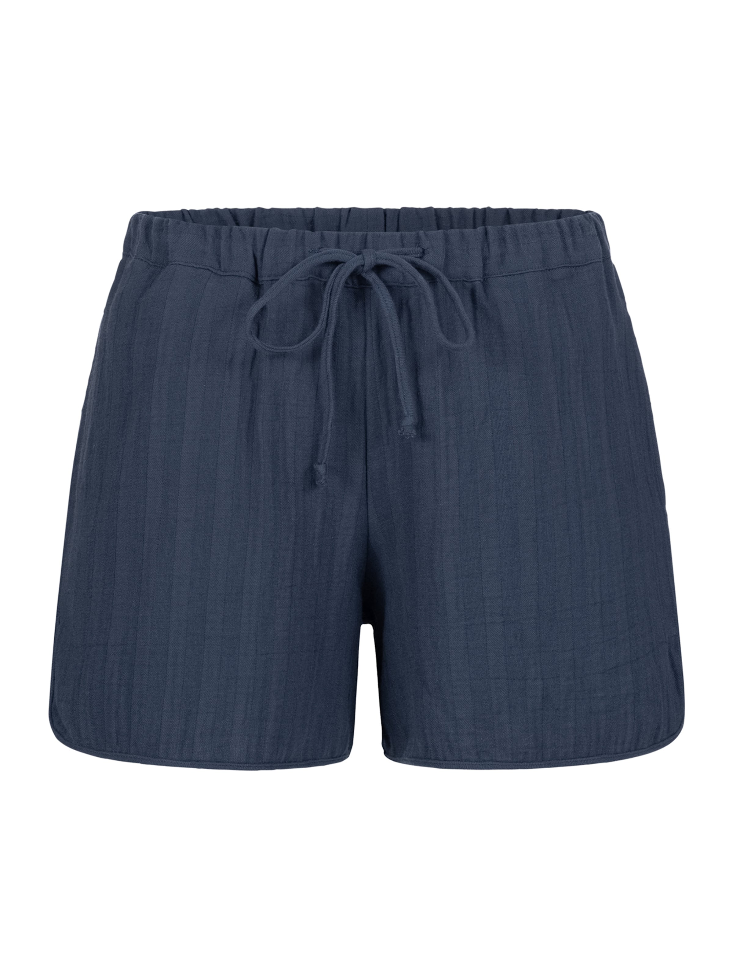 Erlich Textil Pyjamabroek 'Fiona' in Blauw: voorkant