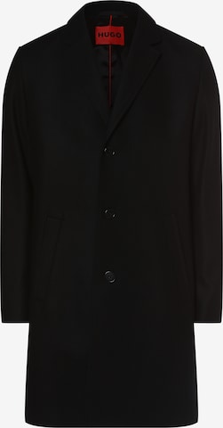 HUGO Red Between-Seasons Coat ' Malte2241 ' in Black: front