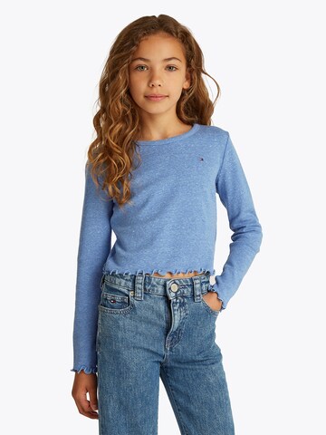 Maglietta 'SLUB KNIT TOP LS' di TOMMY HILFIGER in blu: frontale