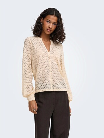 JDY Blouse 'JDYAVERY' in Beige: front