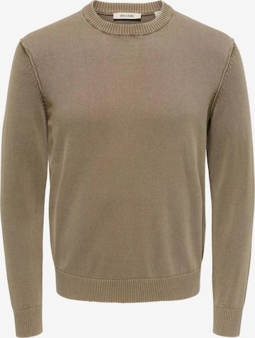 Only & Sons Pullover in Beige: Vorderseite