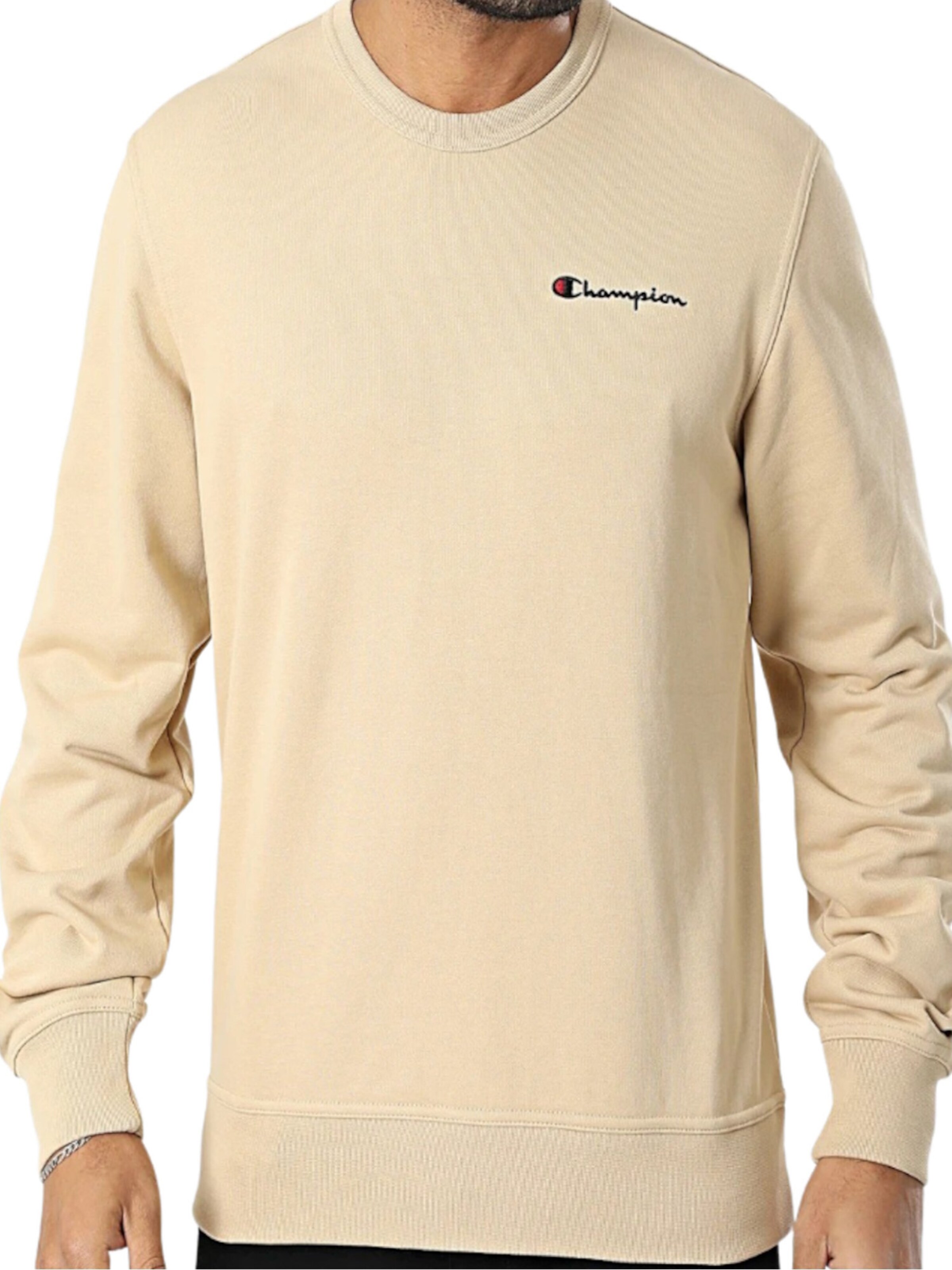 Champion Authentic Athletic Apparel Sweatshirt in Beige: front