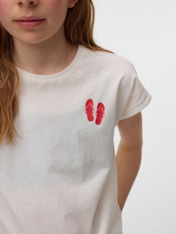 Vero Moda Girl Футболка 'VMNanna Ava' в Белый