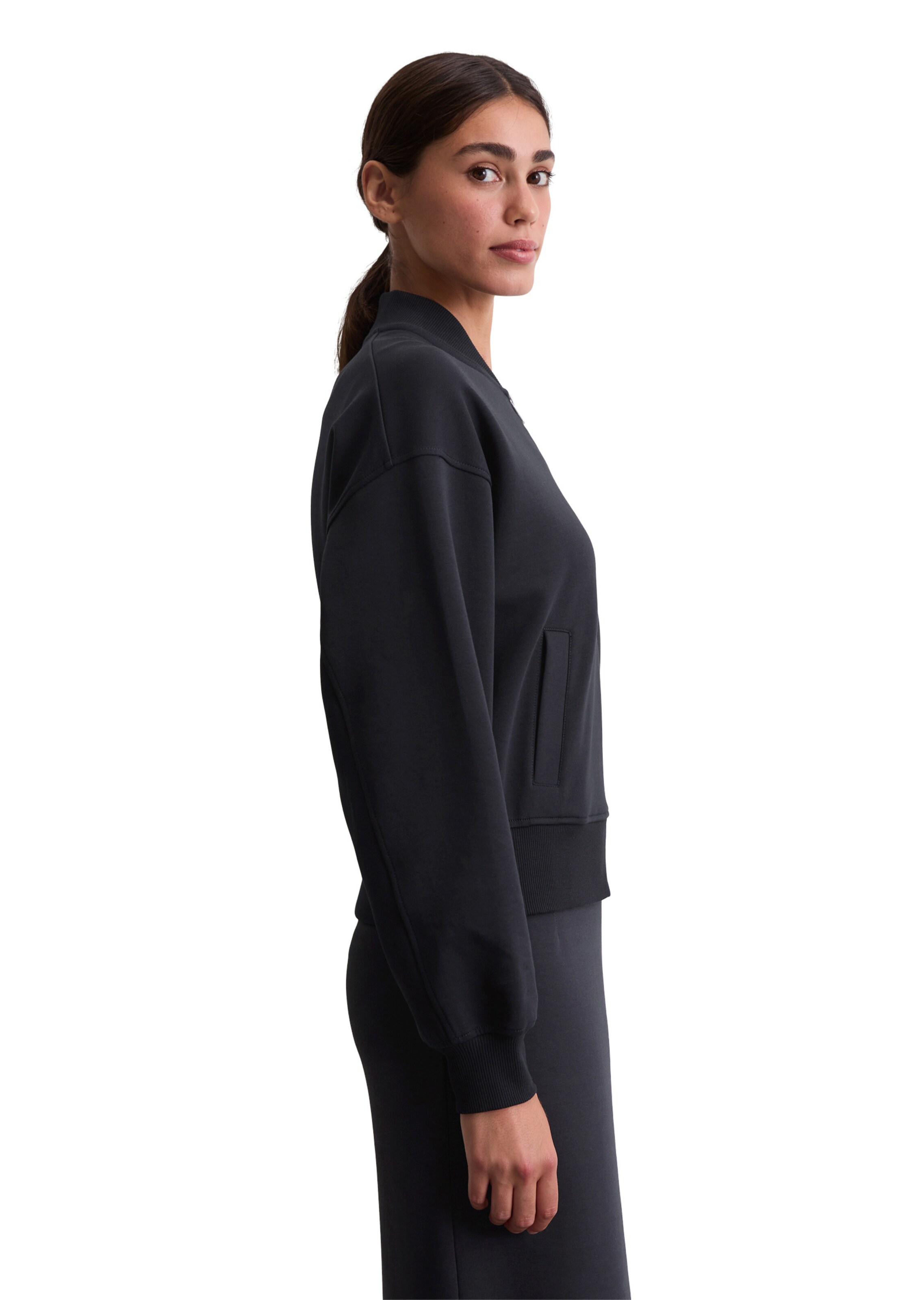 Marc O'Polo Sweatjacke 'Aviator' in Blau