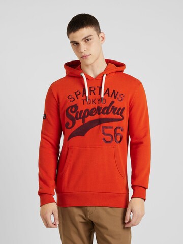 Superdry Mikina – oranžová: přední strana