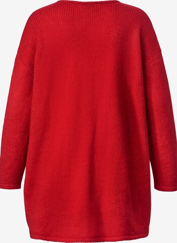 Angel of Style Oversized Sweater in Red