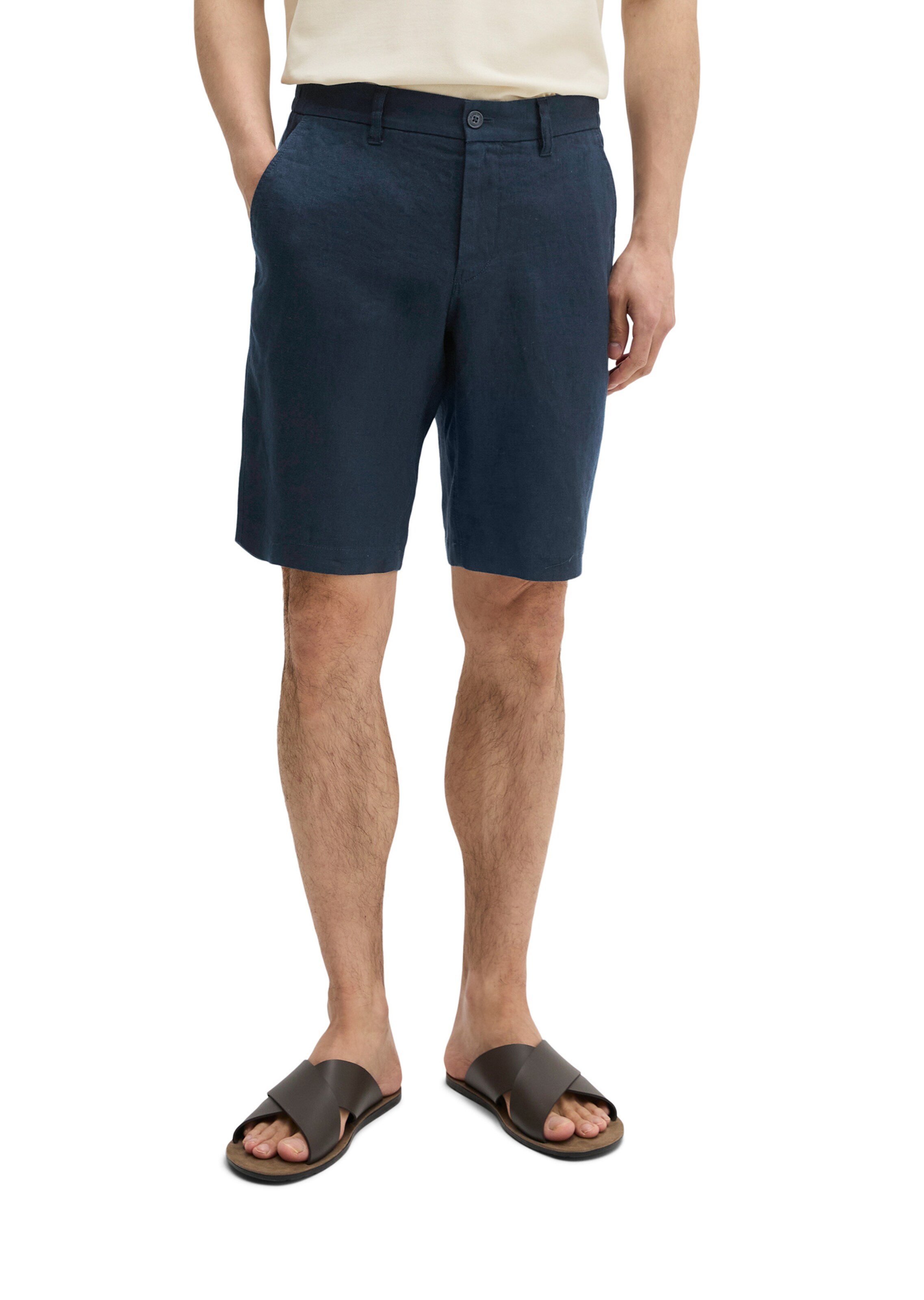 Marc O'Polo Regular Broek in Blauw: voorkant